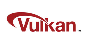 Vulkan logo. (tm) Khronos Group.